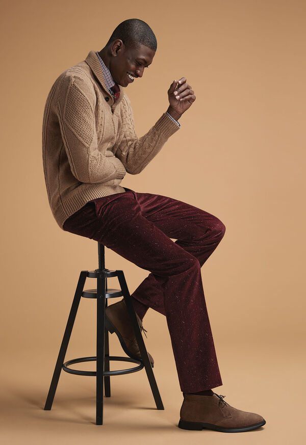 Paul Stuart Shop Cashmere and Velvet Donegal Look, image 1